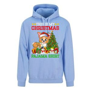 This Is My Christmas Tree Pajamas Welsh Corgi Dog Christmas Gift Unisex Surf Hoodie