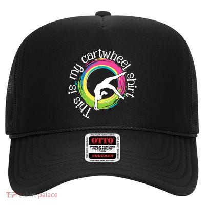 This Is My Cartwheel Gymnast Acrobatics Gymnastics High Crown Mesh Back Trucker Hat