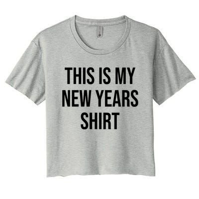 This Is My New Years Gift Great Gift Women's Crop Top Tee