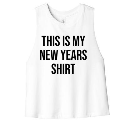 This Is My New Years Gift Great Gift Women's Racerback Cropped Tank