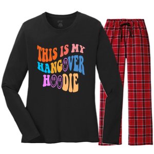 This Is My Hangover Hoodie Trendy Women's Long Sleeve Flannel Pajama Set 