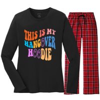 This Is My Hangover Hoodie Trendy Women's Long Sleeve Flannel Pajama Set 