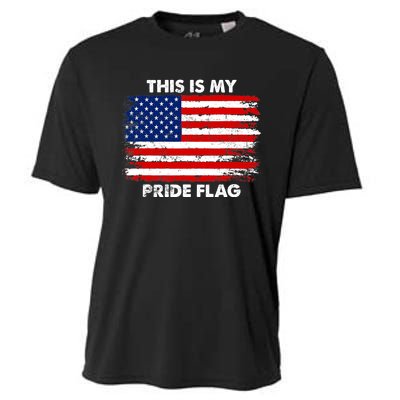 This Is My Pride Flag USA American 4th of July Patriotic Cooling Performance Crew T-Shirt