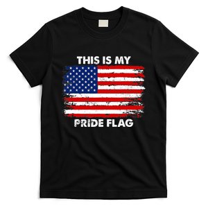 This Is My Pride Flag USA American 4th of July Patriotic T-Shirt