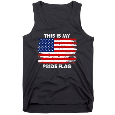 This Is My Pride Flag USA American 4th of July Patriotic Tank Top