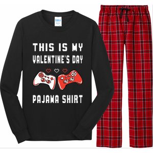 This Is My Valentine's Day Pajama Gift Video Game Lover Gift Long Sleeve Pajama Set