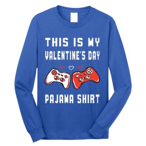 This Is My Valentine's Day Pajama Gift Video Game Lover Gift Long Sleeve Shirt