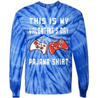 This Is My Valentine's Day Pajama Gift Video Game Lover Gift Tie-Dye Long Sleeve Shirt