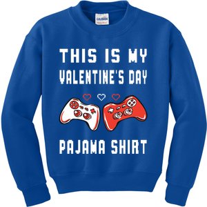 This Is My Valentine's Day Pajama Gift Video Game Lover Gift Kids Sweatshirt