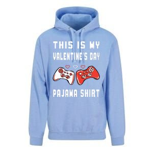 This Is My Valentine's Day Pajama Gift Video Game Lover Gift Unisex Surf Hoodie