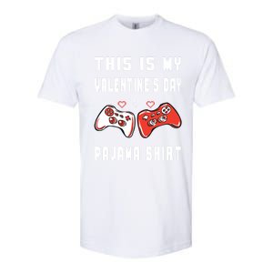 This Is My Valentine's Day Pajama Gift Video Game Lover Gift Softstyle CVC T-Shirt