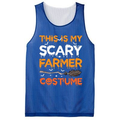 This Is My Scary Farmer Costume Halloween Gift Mesh Reversible Basketball Jersey Tank