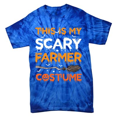 This Is My Scary Farmer Costume Halloween Gift Tie-Dye T-Shirt