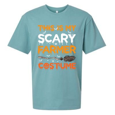 This Is My Scary Farmer Costume Halloween Gift Sueded Cloud Jersey T-Shirt