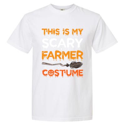 This Is My Scary Farmer Costume Halloween Gift Garment-Dyed Heavyweight T-Shirt