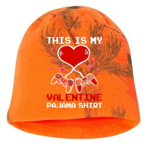 This Is My Valentines Pajama Gaming Gamer Kati - Camo Knit Beanie