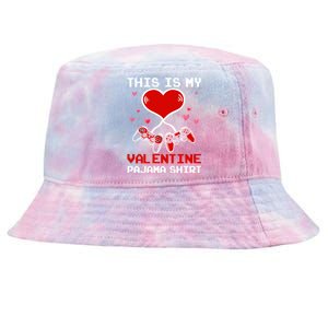 This Is My Valentines Pajama Gaming Gamer Tie-Dyed Bucket Hat