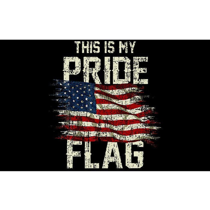 This Is My Pride Flag Usa American 4th Of July Patriotic Bumper Sticker