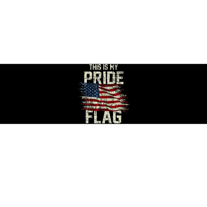 This Is My Pride Flag Usa American 4th Of July Patriotic Bumper Sticker