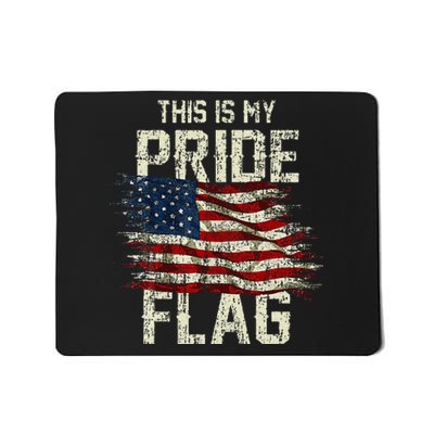 This Is My Pride Flag Usa American 4th Of July Patriotic Mousepad