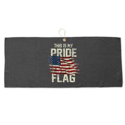 This Is My Pride Flag Usa American 4th Of July Patriotic Large Microfiber Waffle Golf Towel