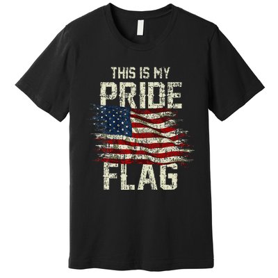 This Is My Pride Flag Usa American 4th Of July Patriotic Premium T-Shirt