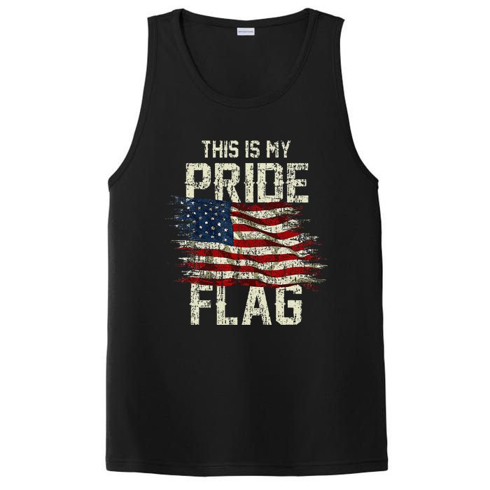 This Is My Pride Flag Usa American 4th Of July Patriotic PosiCharge Competitor Tank