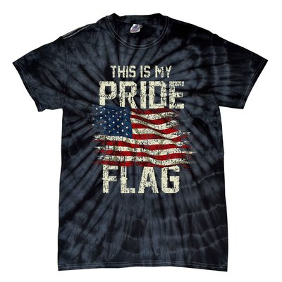 This Is My Pride Flag Usa American 4th Of July Patriotic Tie-Dye T-Shirt