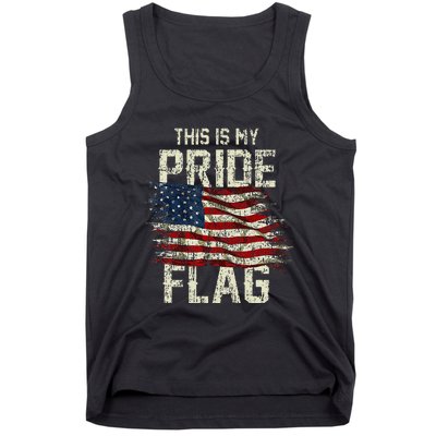 This Is My Pride Flag Usa American 4th Of July Patriotic Tank Top