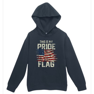 This Is My Pride Flag Usa American 4th Of July Patriotic Urban Pullover Hoodie