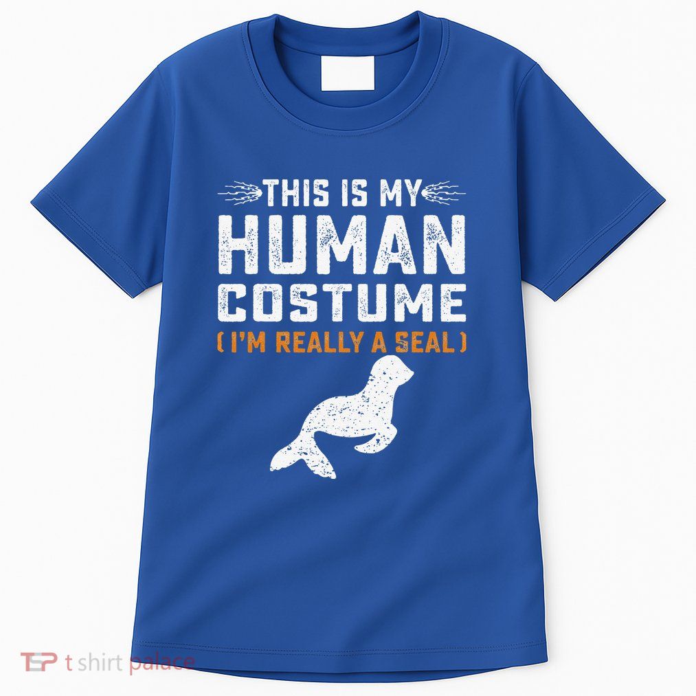 This Is My Human Costume Seal Lover Seal Animals Sea Tall T-Shirt