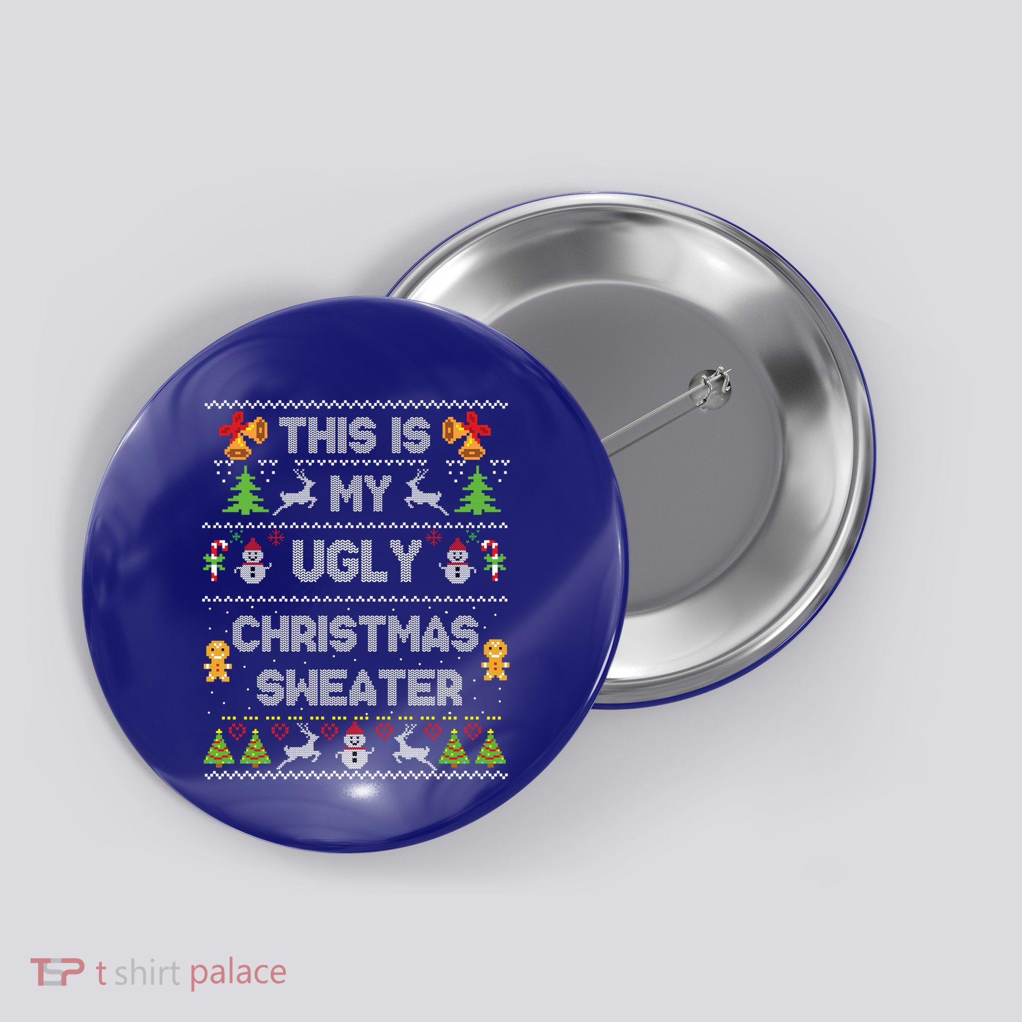 This Is My Ugly Sweater Funny Christmas Gift Gift Button