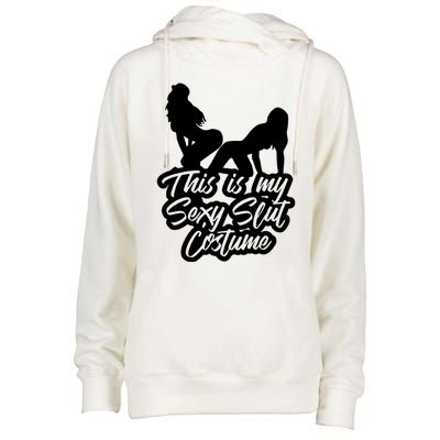 This Is My Sexy Slut Costume Womens Funnel Neck Pullover Hood