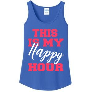 This Is My Happy Hour Fitness 'S Bodybuilding Gym Gift Ladies Essential Tank