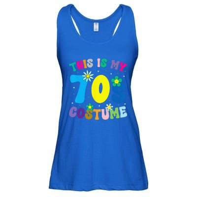 This Is My 70s Costume Groovy Peace Halloween Ladies Essential Flowy Tank