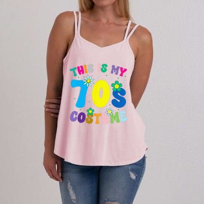 This Is My 70s Costume Groovy Peace Halloween Women's Strappy Tank