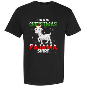 This Is My Christmas Pajama Goat Christmas Gift Garment-Dyed Heavyweight T-Shirt