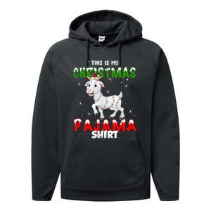 This Is My Christmas Pajama Goat Christmas Gift Performance Fleece Hoodie