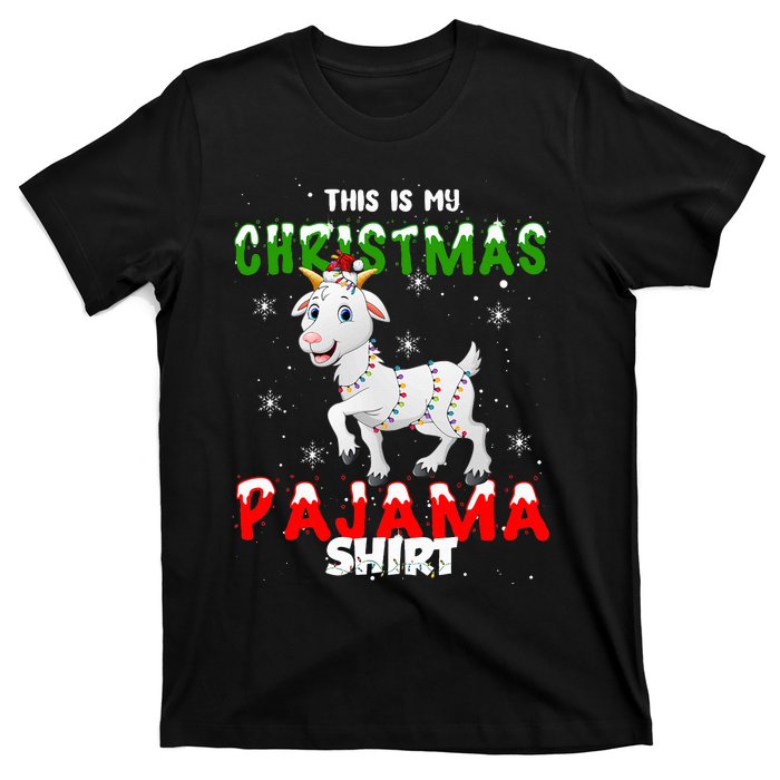 This Is My Christmas Pajama Goat Christmas Gift T-Shirt