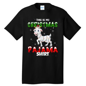 This Is My Christmas Pajama Goat Christmas Gift Tall T-Shirt