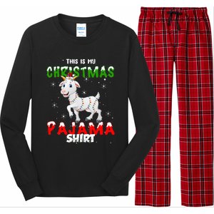 This Is My Christmas Pajama Goat Christmas Gift Long Sleeve Pajama Set