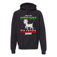 This Is My Christmas Pajama Goat Christmas Gift Premium Hoodie