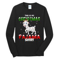 This Is My Christmas Pajama Goat Christmas Gift Tall Long Sleeve T-Shirt