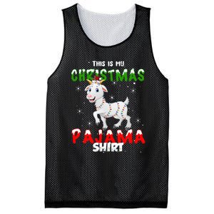 This Is My Christmas Pajama Goat Christmas Gift Mesh Reversible Basketball Jersey Tank