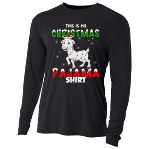 This Is My Christmas Pajama Goat Christmas Gift Cooling Performance Long Sleeve Crew