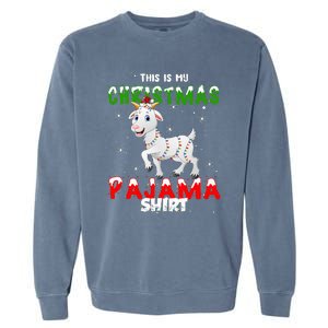 This Is My Christmas Pajama Goat Christmas Gift Garment-Dyed Sweatshirt