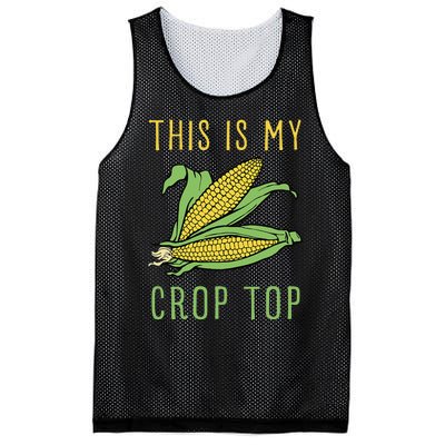 THIS IS MY CROP TOP FUNNY CORN COB Mesh Reversible Basketball Jersey Tank