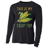 THIS IS MY CROP TOP FUNNY CORN COB Cooling Performance Long Sleeve Crew