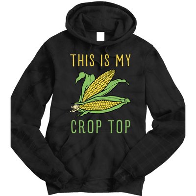 THIS IS MY CROP TOP FUNNY CORN COB Tie Dye Hoodie