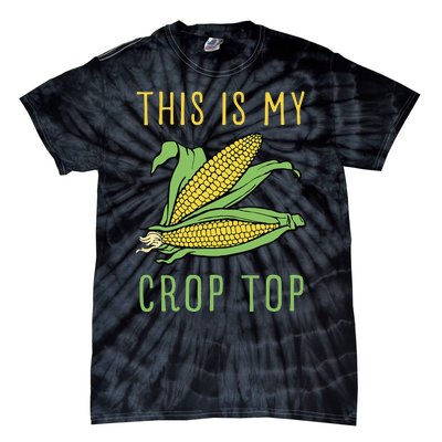 THIS IS MY CROP TOP FUNNY CORN COB Tie-Dye T-Shirt